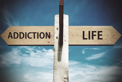 Addiction life sign