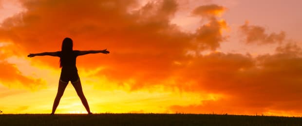 person free from anxiety and depression